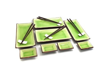 60841 porcelanovy servis na sushi midori yaku 4 osoby