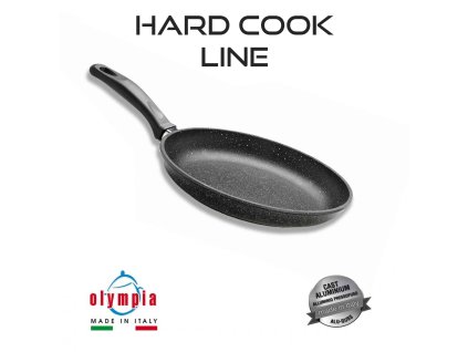 60880 panev hard cook 24 cm z liteho hliniku s mineralnim kameninovym povrchem