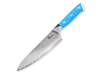63464 nuz kuchynsky chef gyuto 210 mm dellinger blue stone vg 10 damascus
