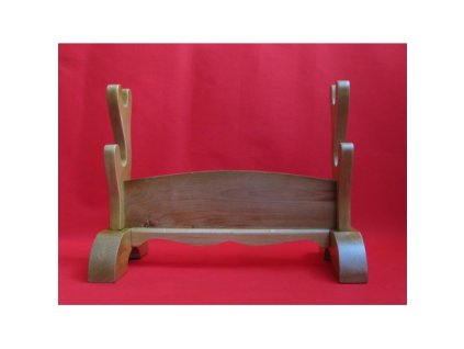 4042 stojan pre mece dvojposchodovy z prirodneho masivu