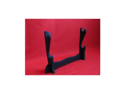 20605 stojan pre mece dvojposchodovy matny cierny