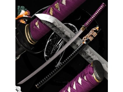 26677 sankakkei japanese katana t 10 steel yokote real hitatsura hamon