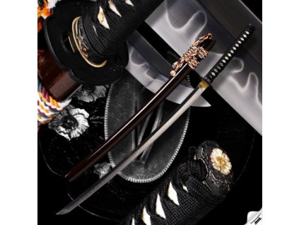 23809 buke japanese katana t 10 steel yokote real midareba togari gunome hamon