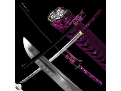 29056 fomu japanese katana folded steel 1075 yokote real choji hamon