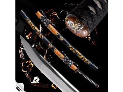 29512 pine japanese katana t 10 steel yokote suguha hamon