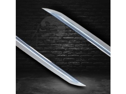 27577 japanese wakizashi aikuchi folded steel real gunome hamon