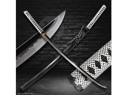 5187 watter dragon japanese katana t 10 steel yokote choji midare hamon