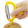 60244 1 extra ostra skrabka s sikmou cepeli fit peeler z nerezove oceli stainless steel 18 8 zluta