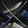 4032 blue dragon japanese katana t 10 steel yokote choji hamon