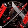 26674 reddo japanese katana t 10 steel yokote real hitatsura hamon