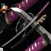 26677 sankakkei japanese katana t 10 steel yokote real hitatsura hamon