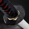 5151 2 bamboo japanese katana t 10 steel yokote hitatsura hamon