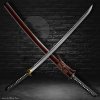 5190 1 heraldry japanese katana t 10 steel yokote suguha hamon