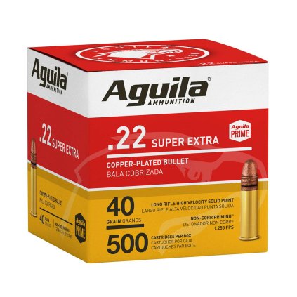 Střelivo Aguila .22 LR Super Extra HV-SP sypané 40grs - 500 ks