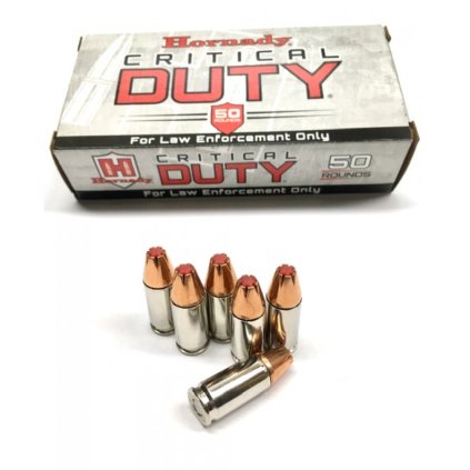 Střelivo Hornady 9mm Luger Critical Duty/Flex-lock 135grs - 50ks - A1