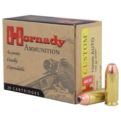 Střelivo Hornady 10mm AUTO Custom Handgun HP XTP 155grs - 20ks - A1