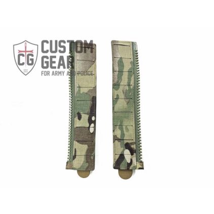 Přídavné zipy pro nosiče plátů a zádové panely Custom Gear BACK PANEL ZIP ADAPTER (PAIR) - multicam