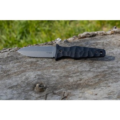 Nůž s pevnou čepelí - GZ Custom Blades - Claymore Dagger100 - Tactical gray čepel/G10 black rukojeť