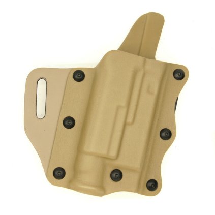 Opaskové pouzdro (OWB) SAFARILAND 557 OPEN TOP CONCEALMENT BELT SLIDE HK VP9 +x300, pravostranné - FDE