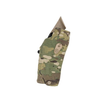 Opaskové pouzdro na platformu SAFARILAND 6354RDSO, ALS, pro Glock 17/22 se svítilnou X300, multicam, pravostranné, na QLS vidlici