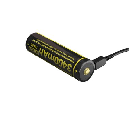Akumulátor 18650 NITECORE Li-ion s Micro-USB dobíjením, 3400 mAh