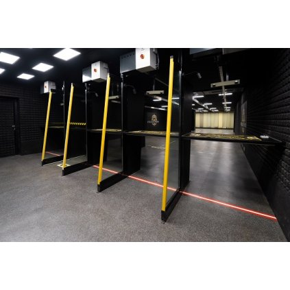 Hodinový pronájem střeliště "B" boxy pro čtyři osoby
