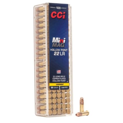 CCI 22LR Minimag Hollow Point 1260FPS 36 grain