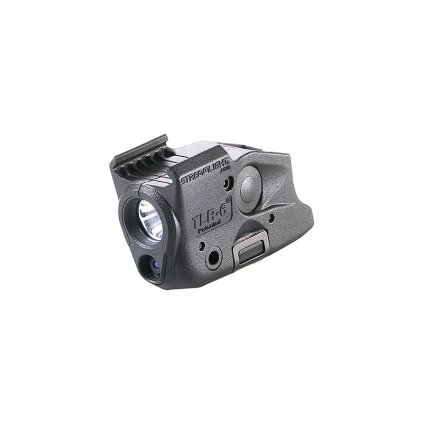 Zbraňová svítilna Streamlight TLR-6 na GLOCK 43x/48 s railem, červený laser - 100 lm - černá