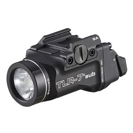 Zbraňová LED svítilna Streamlight TLR-7 sub pro Glock 43X/48 RAIL - 500 lm - černá