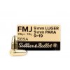 Střelivo S&B 9mm Luger/9 mm PARA/9×19 FMJ 115grs - 50ks