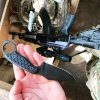 Nůž s pevnou čepelí - GZ Custom Blades - DragonFly90 - Tactical Gray/G10 Black rukojeť