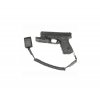 Pojistné lanko Blackhawk Tactical pistol lanyard/swivel - black