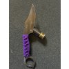 2719 4 nuz s pevnou cepeli gz custom blades wolfteeth mk6 gr5 titan hardended tactical purple wrap rukojet