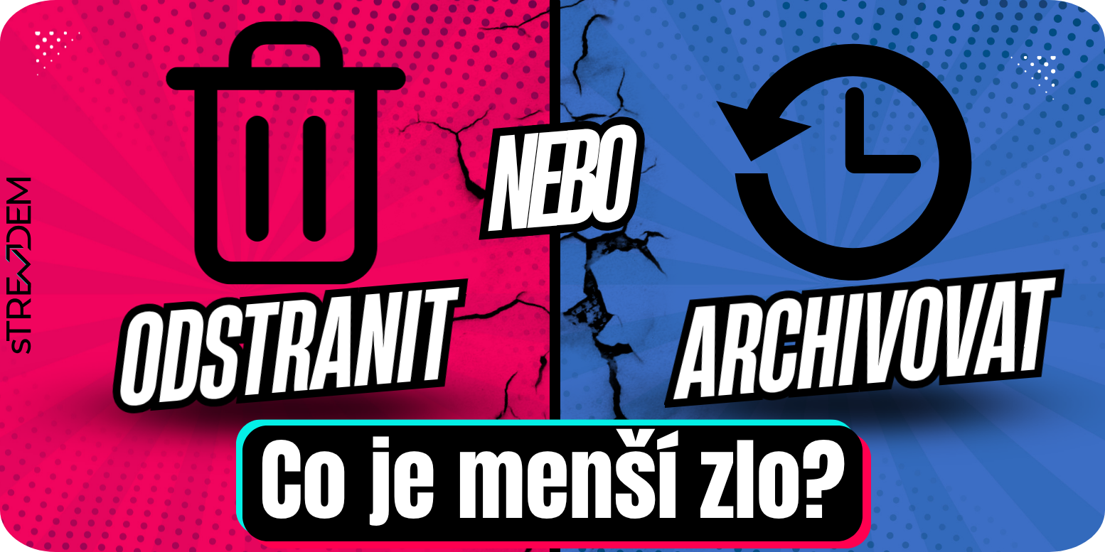 Mazání vs. archivace na sociálních sítích: Proč algoritmus Instagramu a TikToku trestá váš perfekcionismus