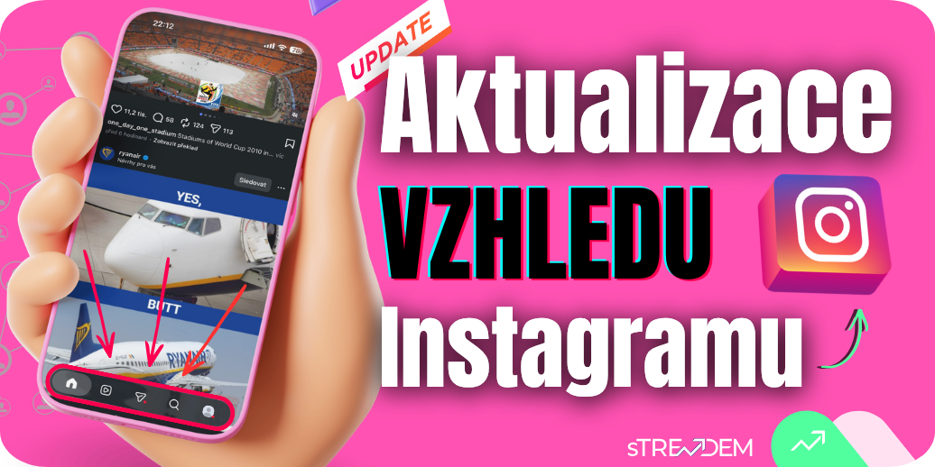 Nové UI na Instagramu! TikTok a Instagram se předhánějí ve vylepšování designu