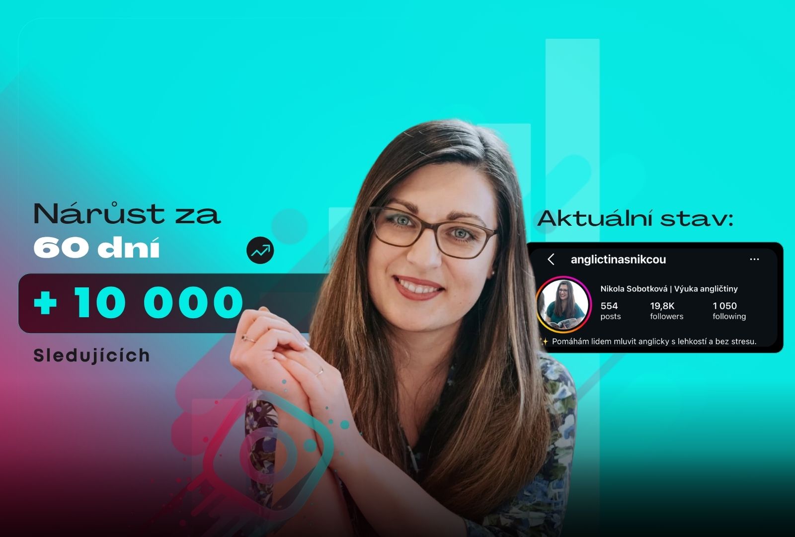 Z 200 na 10 000 sledujících za 2 měsíce? Jak jsme pro @anglictinasnikcou vytvořili virální formát, který přinesl milionová zhlédnutí