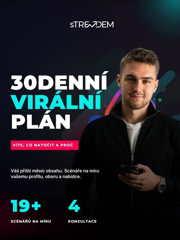 30denní virální plán sTrendem – 19+ scénářů na míru a 4 konzultace