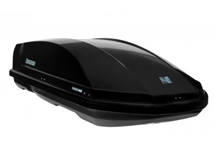 Střešní box NEUMANN Adventure 205 černý lesk (rychloupínák)  + Instalace střešního boxu na vozidlo