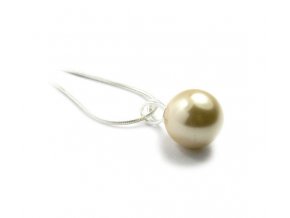 Strieborný perlový prívesok