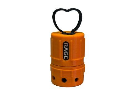 Reusable Acoustic Airsoft Grenade for Toy Cap Rings - orange