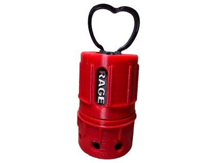 Reusable Acoustic Airsoft Grenade for Toy Cap Rings - Red