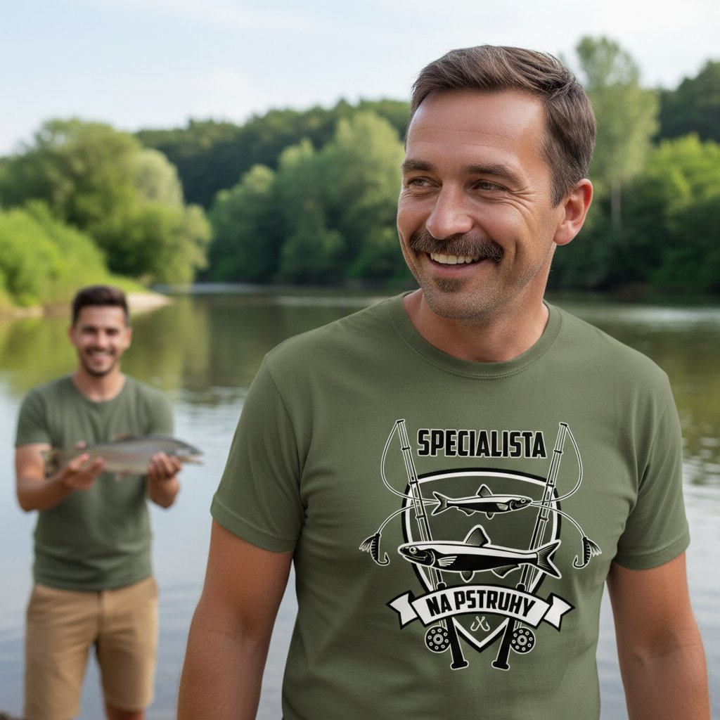 tricko striker specialista na pstruhy olivove