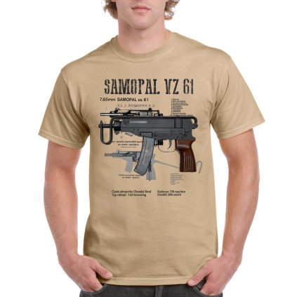 samopal scorpion vz 61 tricko piskove