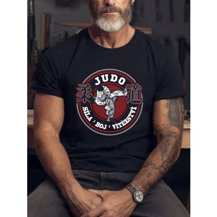 tricko cerne striker judo