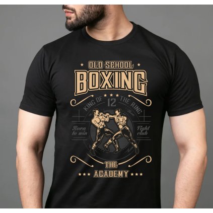 tricko cerne striker boxing
