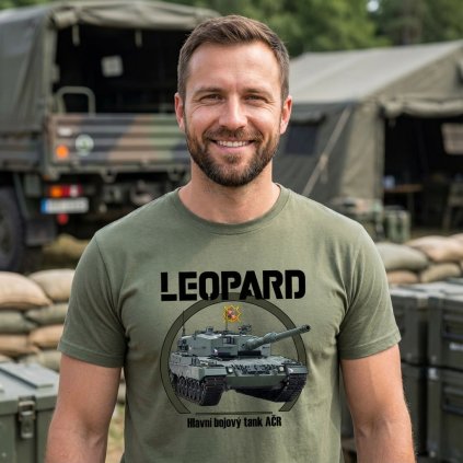 tricko damske striker olivove tank leopard