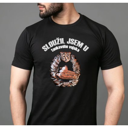 tricko slouzil jsem u tankoveho vojska