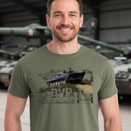 tricko damske bvp olivove