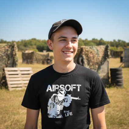 tricko airsoft cerne