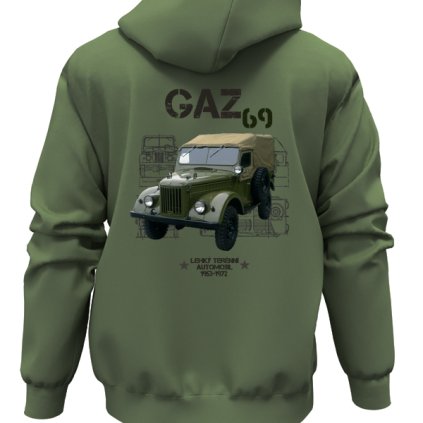 gaz 69 mikina olivova striker new